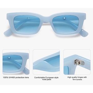 SOJOS Fashion Rectangular Retro Chunky Sunglasses